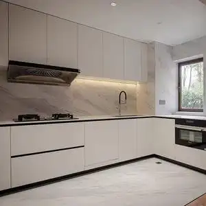 源庚全屋定制现代简约开放式整体厨房柜组装厨房橱柜轻奢厨柜定做