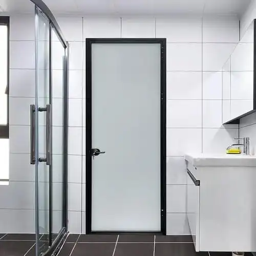 定制细框玻璃铝合金卫生间厕所推拉门移门书房厨房室内门