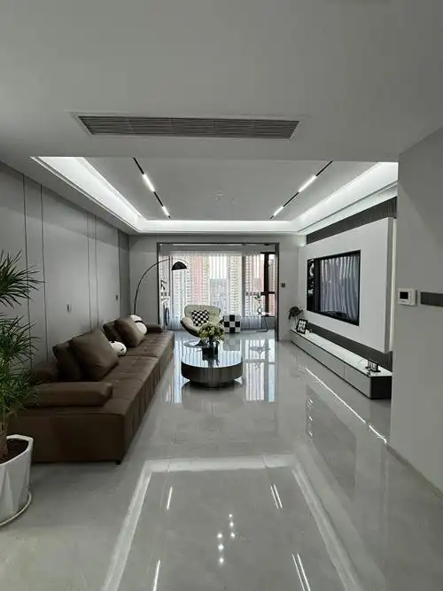110平米的现代简约风,浅灰色为基调,高级简洁大气的新家