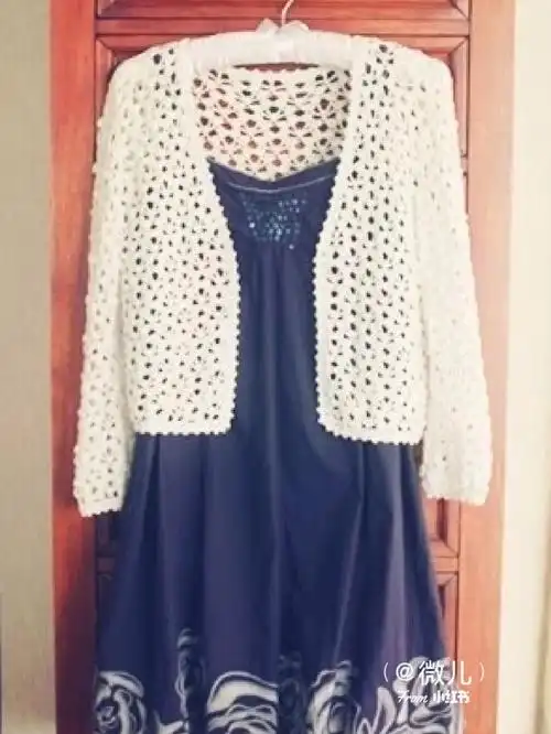钩织小开衫存解