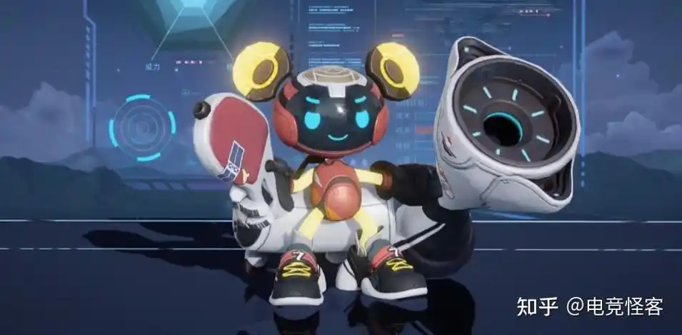 鲁班大师给鲁班七号建造了一个虚拟的乒乓球训练室,鲁班大师正在给