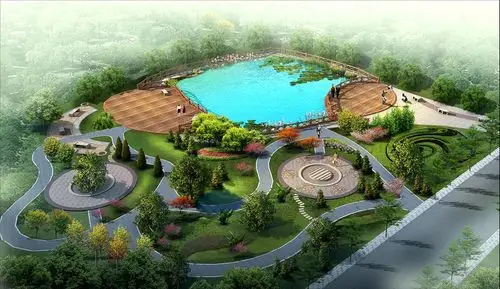 东杨庄村西公园效果图