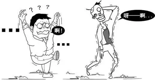 丧尸女孩卡通简笔画