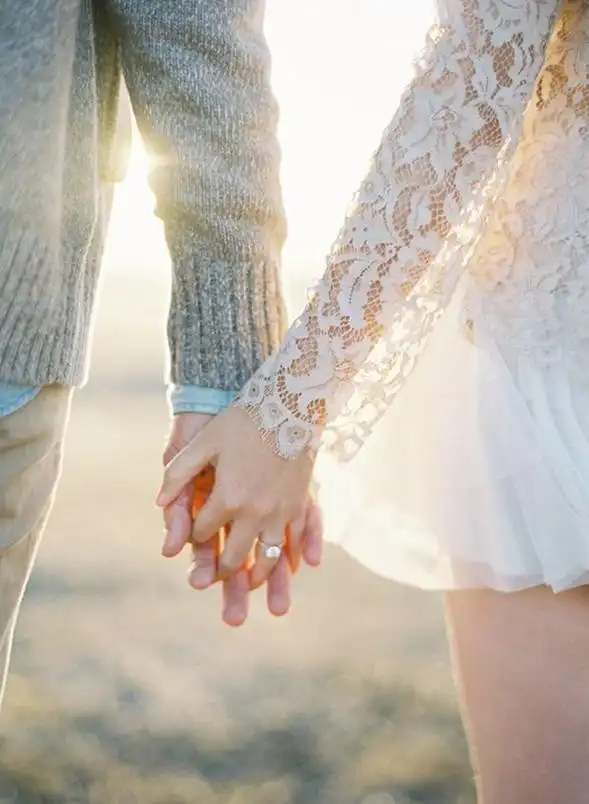 唯美意境的牵手小清新爱情美图