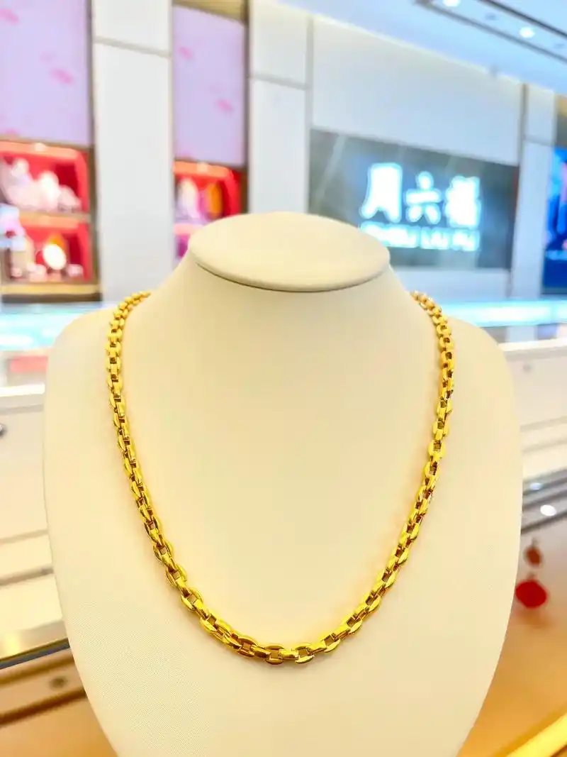 男士黄金项链94霸气侧漏.男人想要富 大金链子必须戴!与其 - 抖音