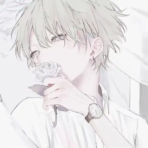 白色系男生头像