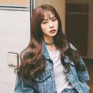 假发女长卷发空气薄刘海图片