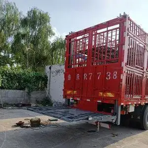 新品高栏货车垂直升降尾板畜牧业装猪神器集装箱电动液压卸货平台