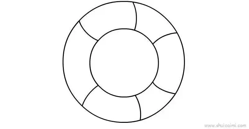 游泳圈儿童画怎么画 游泳圈简笔画步骤