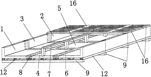 一种装配式预应力混凝土预制猪舍粪沟