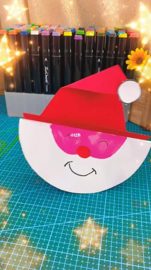 圣诞老人不倒翁_不倒翁_圣诞节去哪玩_手工制作_圣诞老人_亲子手工