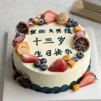 芙瑞多 生日蛋糕同城配送送男士老公爱人男朋友新鲜全国当日送达 13岁