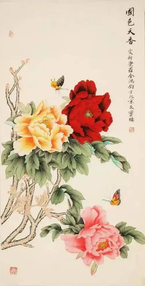 6740幅牡丹画,美醉了!_国画_合作_教程