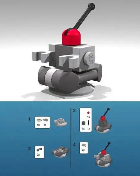 乐高moc极简机器人/机甲拼搭,附图纸 赶紧保存行动起来!  - 抖音