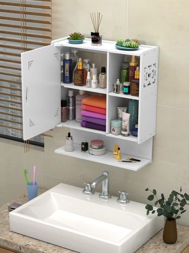 挂墙式镜柜浴室收纳柜置物收纳储物柜卫生间洗手间洗漱台柜子壁挂