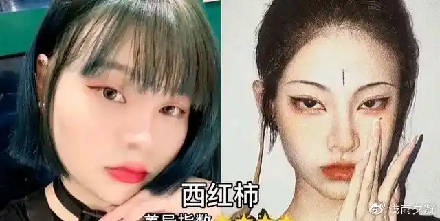 网红的真实容颜和美颜滤镜下的自己差别有多大,看看乔碧萝