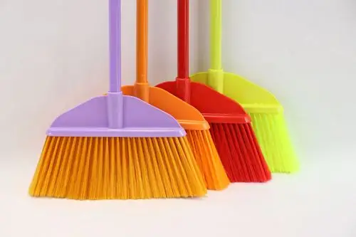 亮丝鲜色扫帚塑兴坚牌4088长铁杆扫把