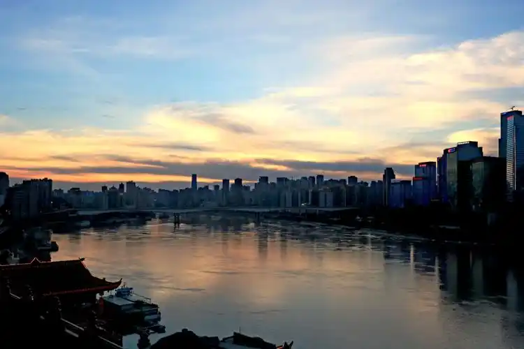 黄花园大桥夕阳