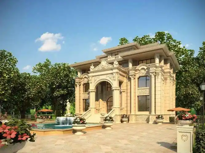 超豪华全石材别墅外墙,这真的是在农村吗?