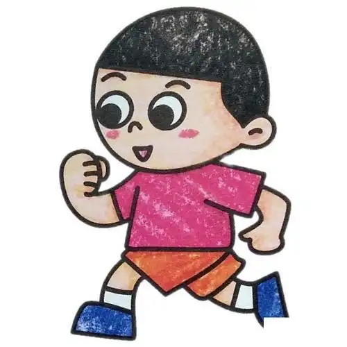 简单的人物简笔画图片跑步的小男孩 小男孩简笔画 - 儿童简笔画大全