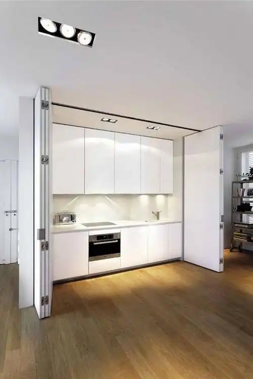 厨房外面加个隐形门朋友羡慕的想拆房重装实用性不比大厨房差