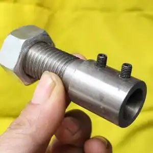 16毫米内孔电机轴连接杆反牙套接达杆马轴套加长杆固定小砂轮锯