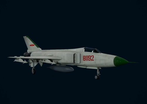 次时代写实国家英雄王伟坐机--歼8战斗机模型