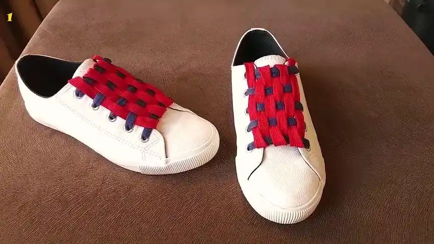 高帮帆布鞋鞋带的系法教程,花样多多潮流惹人爱