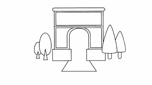 凯旋门怎么画 - 简笔画 - 懂得