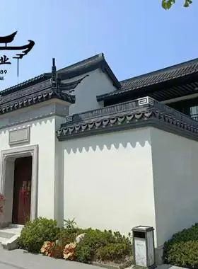 小青瓦古建中式四合院屋顶马头墙瓦