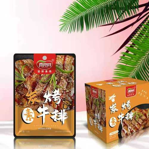 真食尚炭烤素牛排33g袋手撕素肉豆零食湖南圣诞礼品