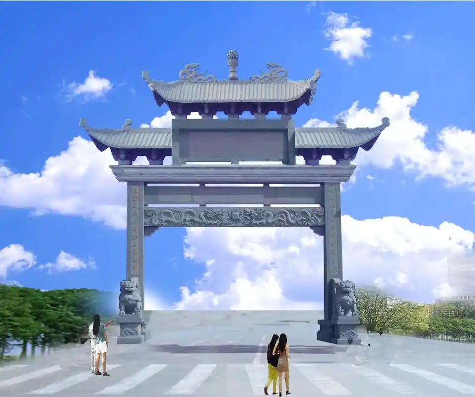 美丽乡村入口牌坊也叫村口 - 抖音