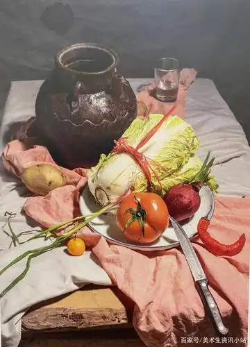 联考色彩静物临摹范本(详细作画步骤高清大图)