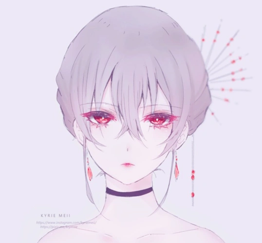 二次元女生头像,比起隔着屏幕互道晚安,我更想为你盖好被子