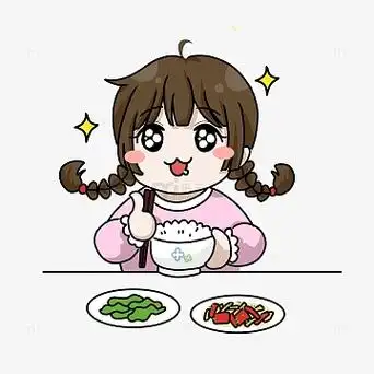 吃东西卡通人物