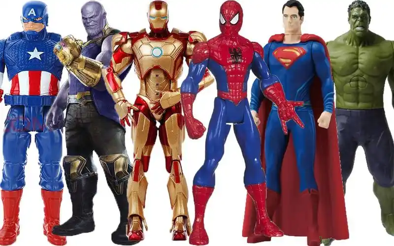 复仇者联盟3玩具绿巨人蜘蛛侠灭霸美国队长超人大联盟