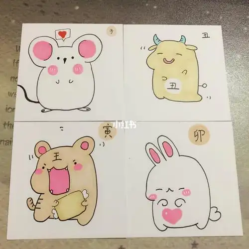 十二生肖简笔画一