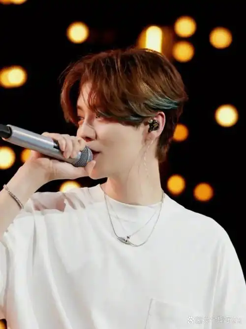 鹿晗这款中分真的太帅了～ 94北京烫发7815风格体现柔美 | 日常