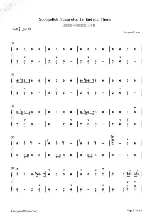 《海绵宝宝》片尾曲