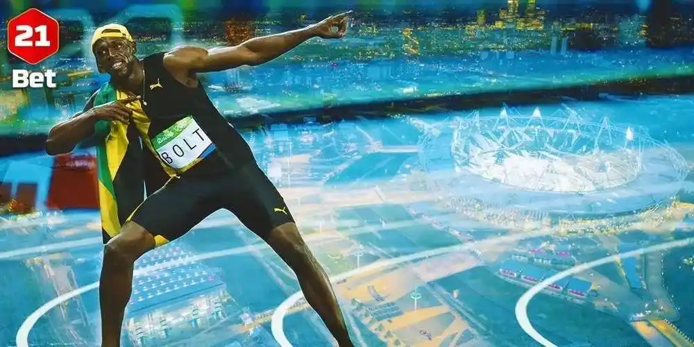 人物博尔特以神的姿态降临以人的背影离开