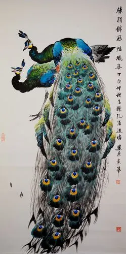 大气典雅华美吉祥著名画家孙建东