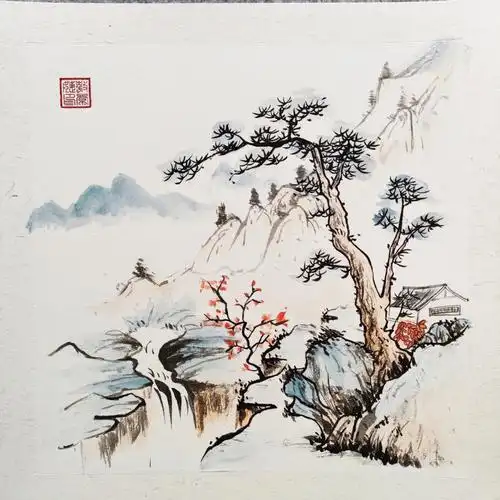 国画山水小品练习