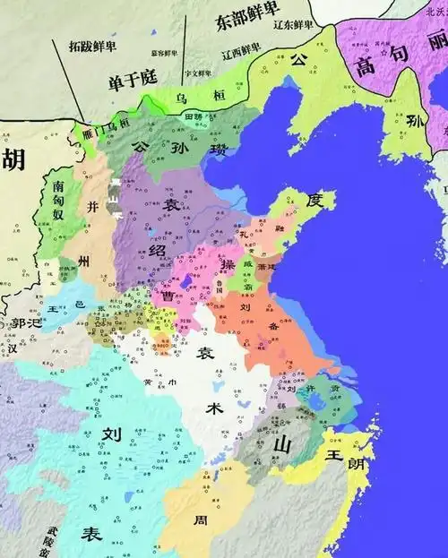 汉末的二十一块割据地