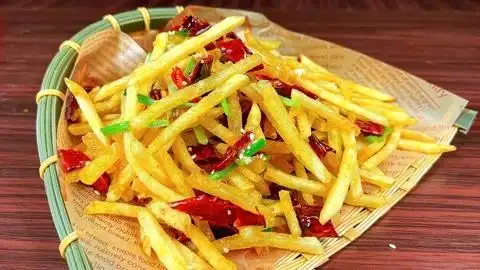 饭店的干煸土豆丝为啥那么好吃?做法技巧分享大家,原来这么简单