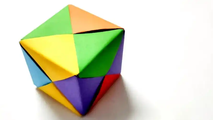 教你折个简单的折纸魔方做法简单小孩子都喜欢