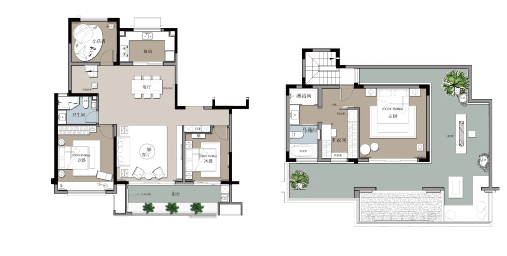 公元锦里用一方露台进阶层峰生活