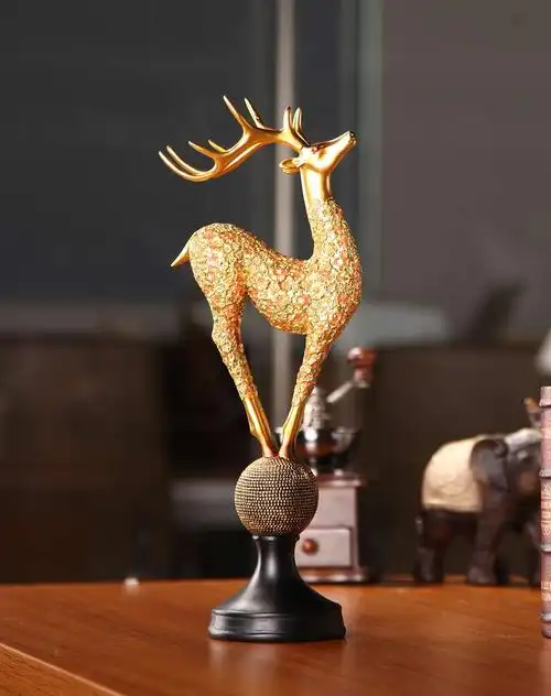 树脂摆件-七彩麋鹿