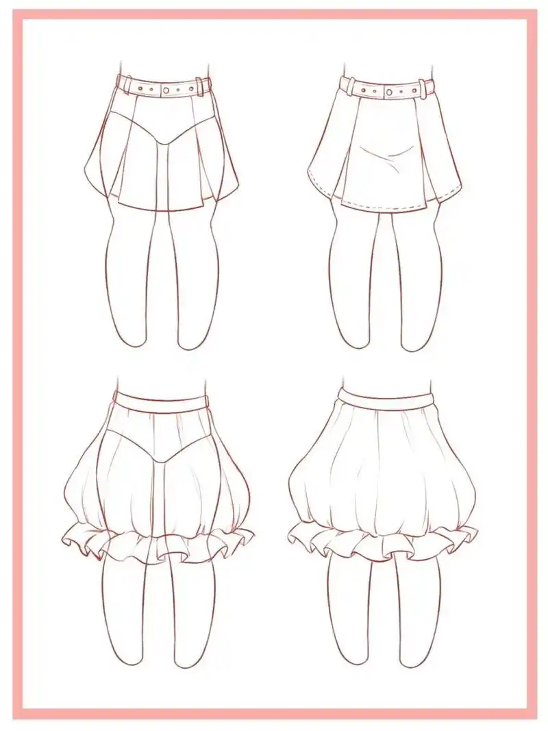 到底有多简单,超绝的q版小裙子画法!