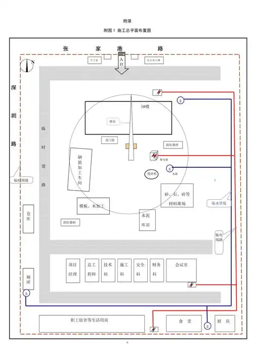 附图1 施工总平面布置图_secret