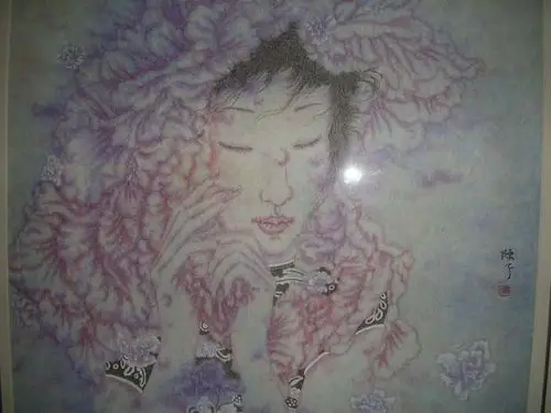 陈子现代工笔画